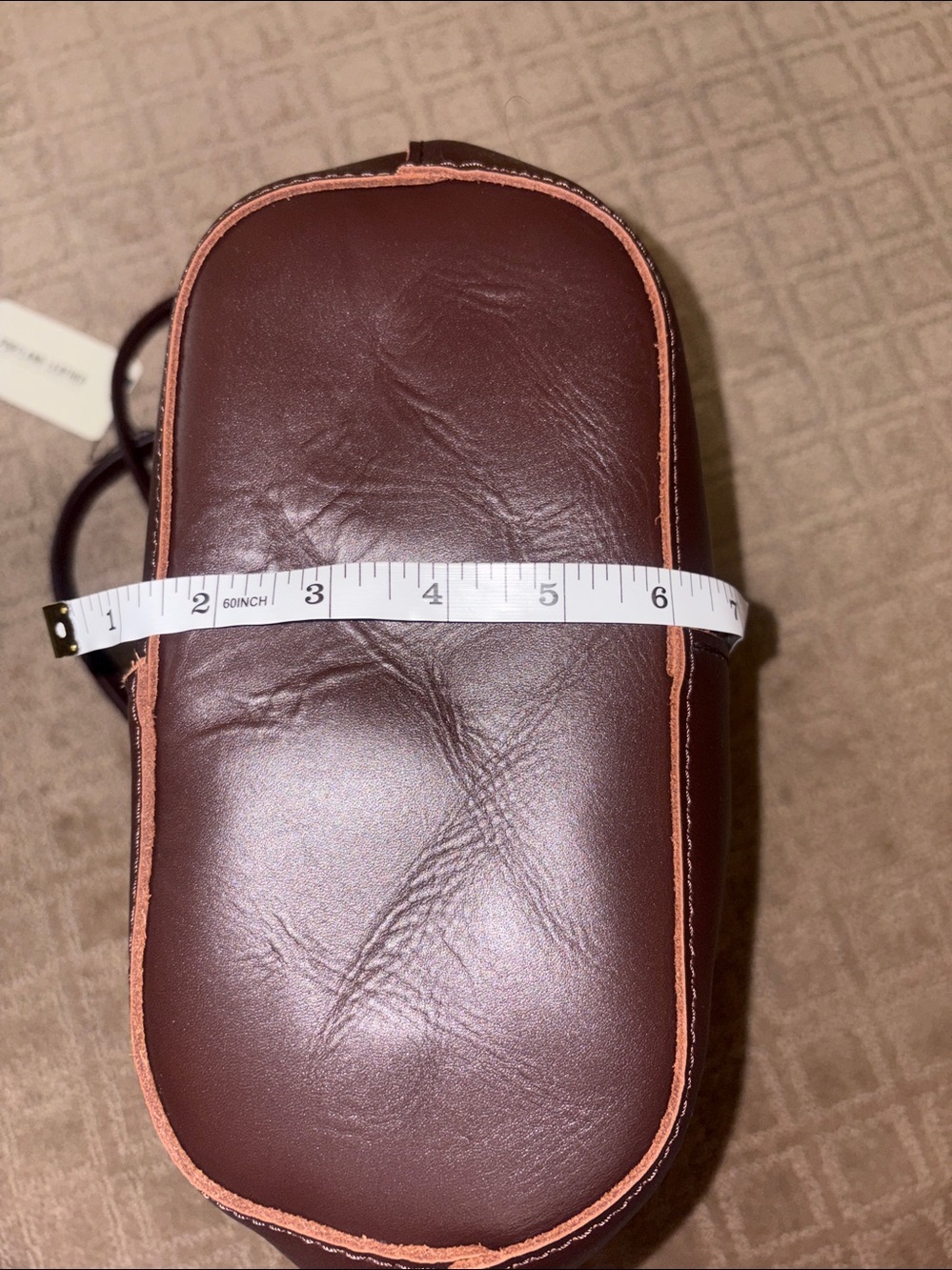 Portland Leather Goods Devan Bucket Tote large in Grizzly - Picture 5 of 9